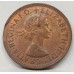 AUSTRALIA 1960Y. HALF  1/2 PENNY . ERROR . MIS-STRIKE